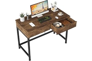 CAIYUN Computer Desk with Drawers, Vanity Desk, Make Up Desk, Home Office Desk with Storage, Study Table for Small Space, Lap
