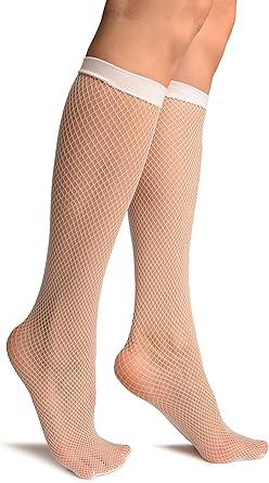 fishnets with knee high socks