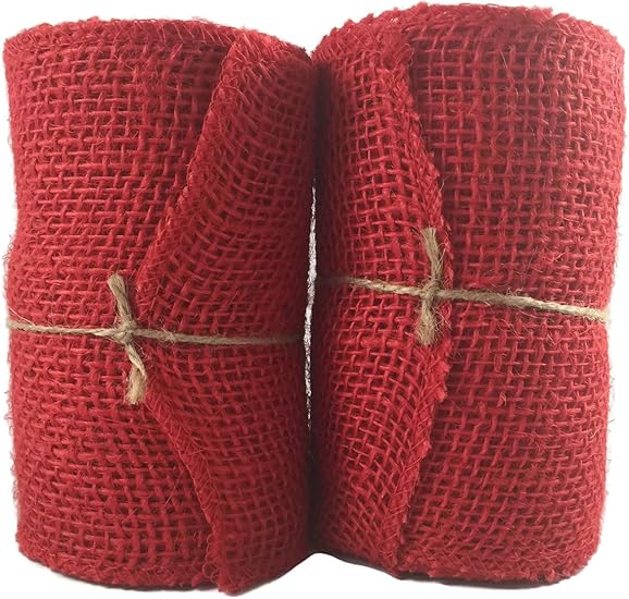 5.5 inch burlap ribbon