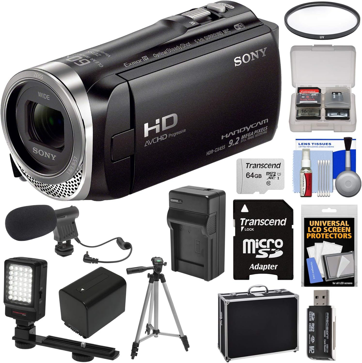 Amazon.com: Sony Handycam hdr-cx455 8 GB WIFI HD Cámara de vídeo ...