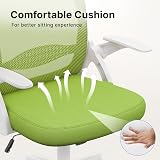naspaluro Ergonomic Mesh Office Chair Green with Flip-Up Armrests & Lumbar view 5