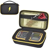 Case Compatible for Fluke 17B+/15B+/ 17B/ 15B/ /177/179/ 113/114/ 115/116 | Double Zipper, DIY Removable Foam Fit More Digital Multimeter 115/116/ 117/87V/ 88V,Elastic Strap, Mesh, Case Only, Yellow