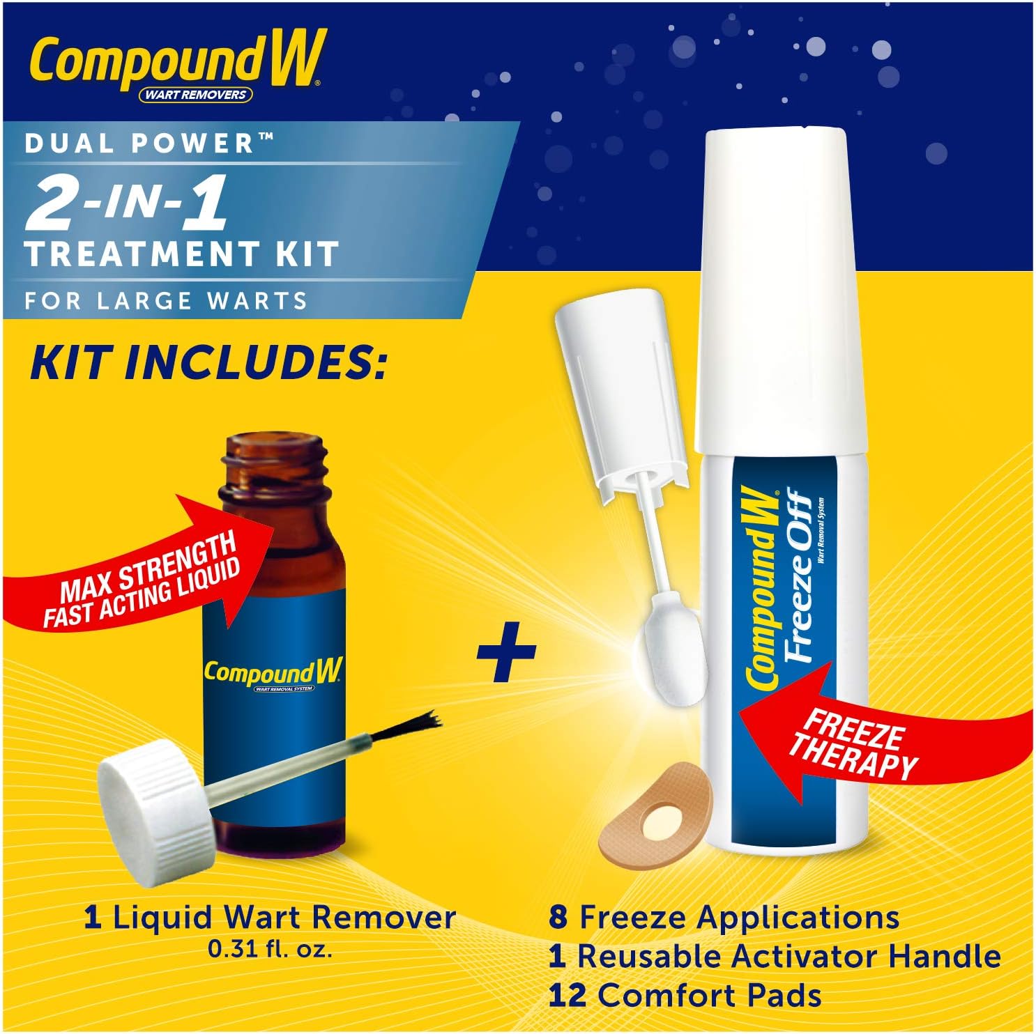 Compound W Freeze Off Plantar Wart Remover Kit, 8 Applications: Health & Personal Care