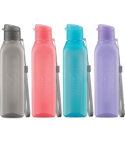 Amazon.com: 4 X Tupperware Eco Safe Water Bottle 500 ml Assorted