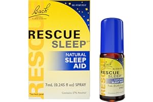 Bach RESCUE SLEEP Spray 7mL, Natural Sleep & Stress Relief Aid, Homeopathic Flower Essence, Vegan, Free of Melatonin, Sugar, and Gluten, Non-Narcotic, Non-Habit Forming