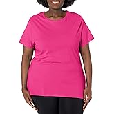 JUST My Size Womens Plus-Size Short Sleeve Crew Neck Tee