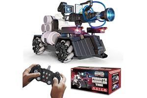 Force1 Officially Licensed Skibidi Toilet Toy Cameraman Figure PDLT Tank RC Truck- Parasite Disabler Tank Remote Control Car, Rechargeable RC Car with LED Lights, 2.4 GHz, Mist Spray, Beginner RC Cars