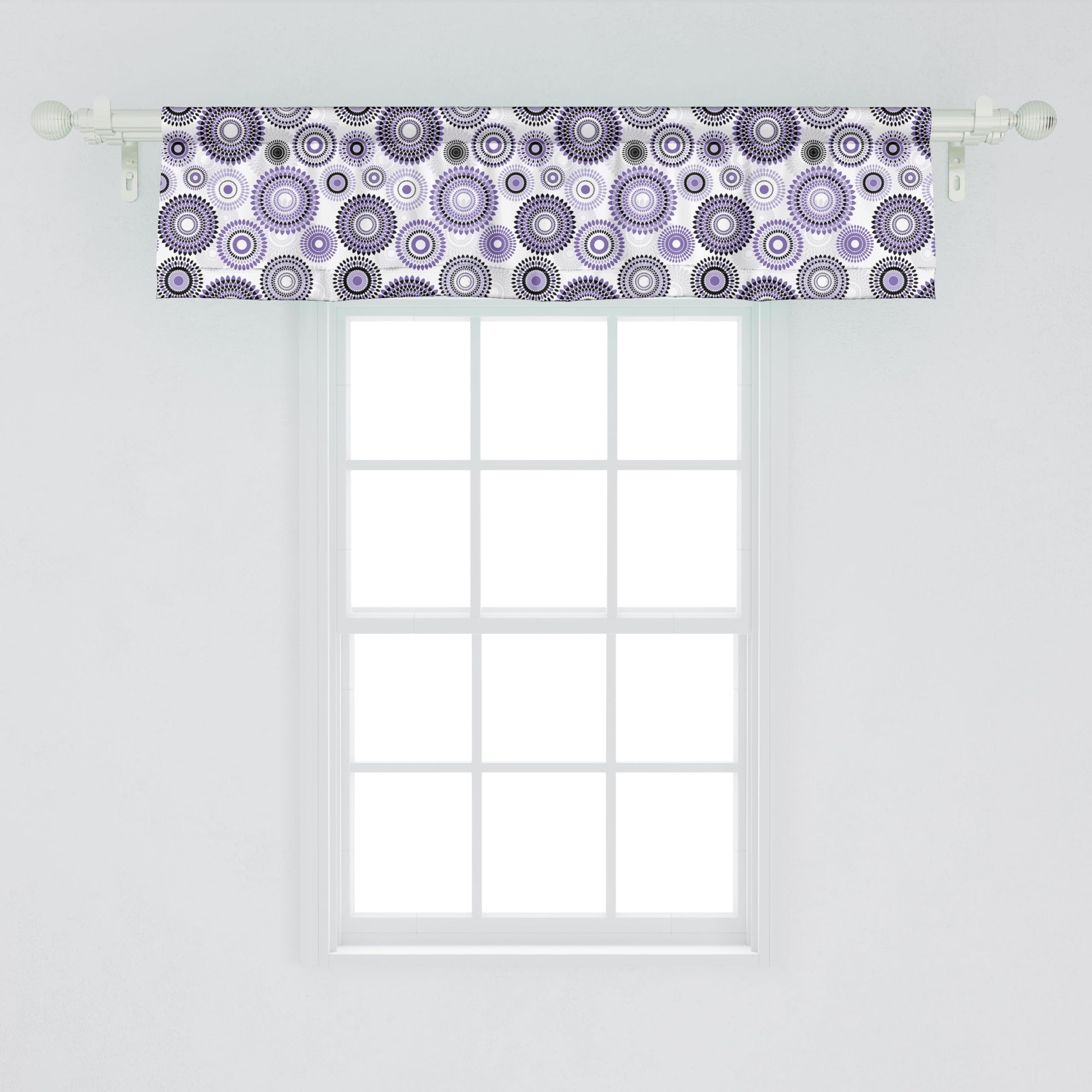 Ambesonne Purple and Black Window