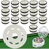 HEIOOM Billiard Ball Cleaning Machine Wool Ring 16 Billiard Ball Cleaner Wool Circle 1 Sheet of Cleaner Felt Long Service Life for Pool Ball Cleaning Machine Replacement Spare Parts