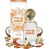 PB ParfumsBelcam Côte du Soleil Eau de Parfum for Women – Warm Beachy Gourmand Scent with Pistachio, Coconut & Salted Caramel – Long-Lasting Women’s Fragrance, Everyday Luxury Perfume, 3.4 fl oz