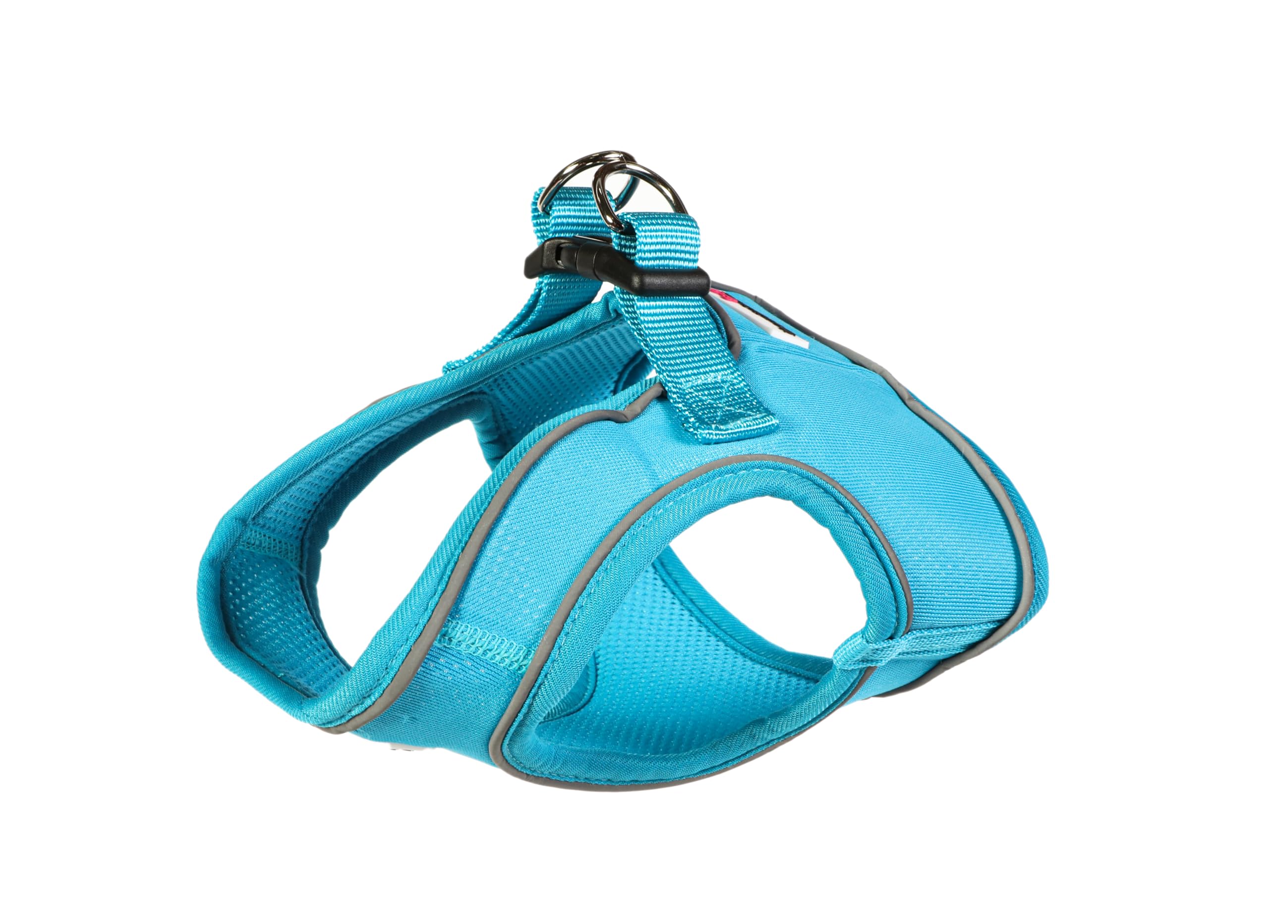 Doodlebone – Snappy Harness Dog Harness – Easy Step In Vest Style Harness, No Over Head Fit, Reflective & Machine Washable for Medium to Large Breeds – Size 6, 58-64cm - Aqua