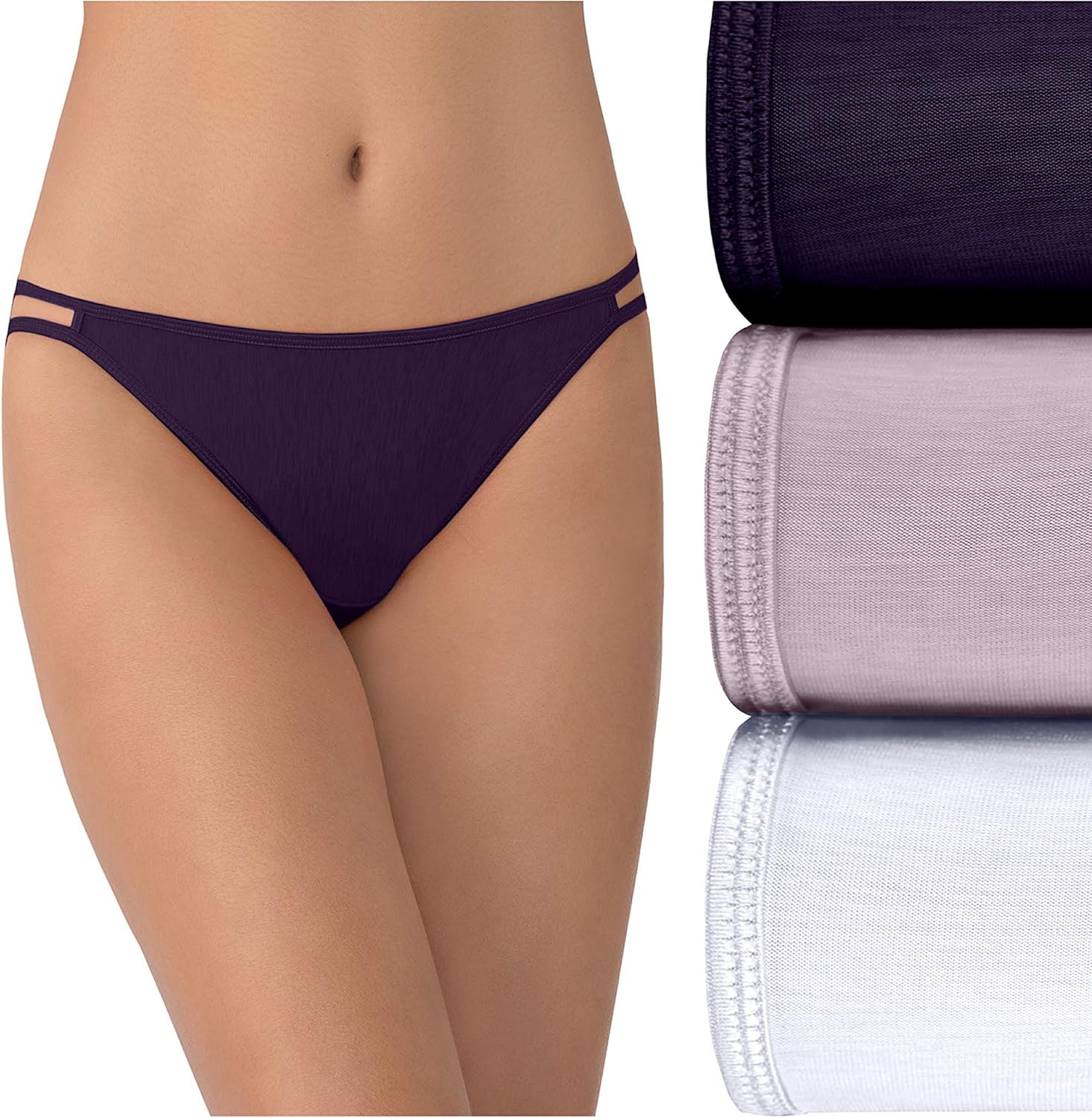 Vanity Fair Women's Illumination String Bikini Panties (Regular & Plus Size) at  Women’s Clothing store