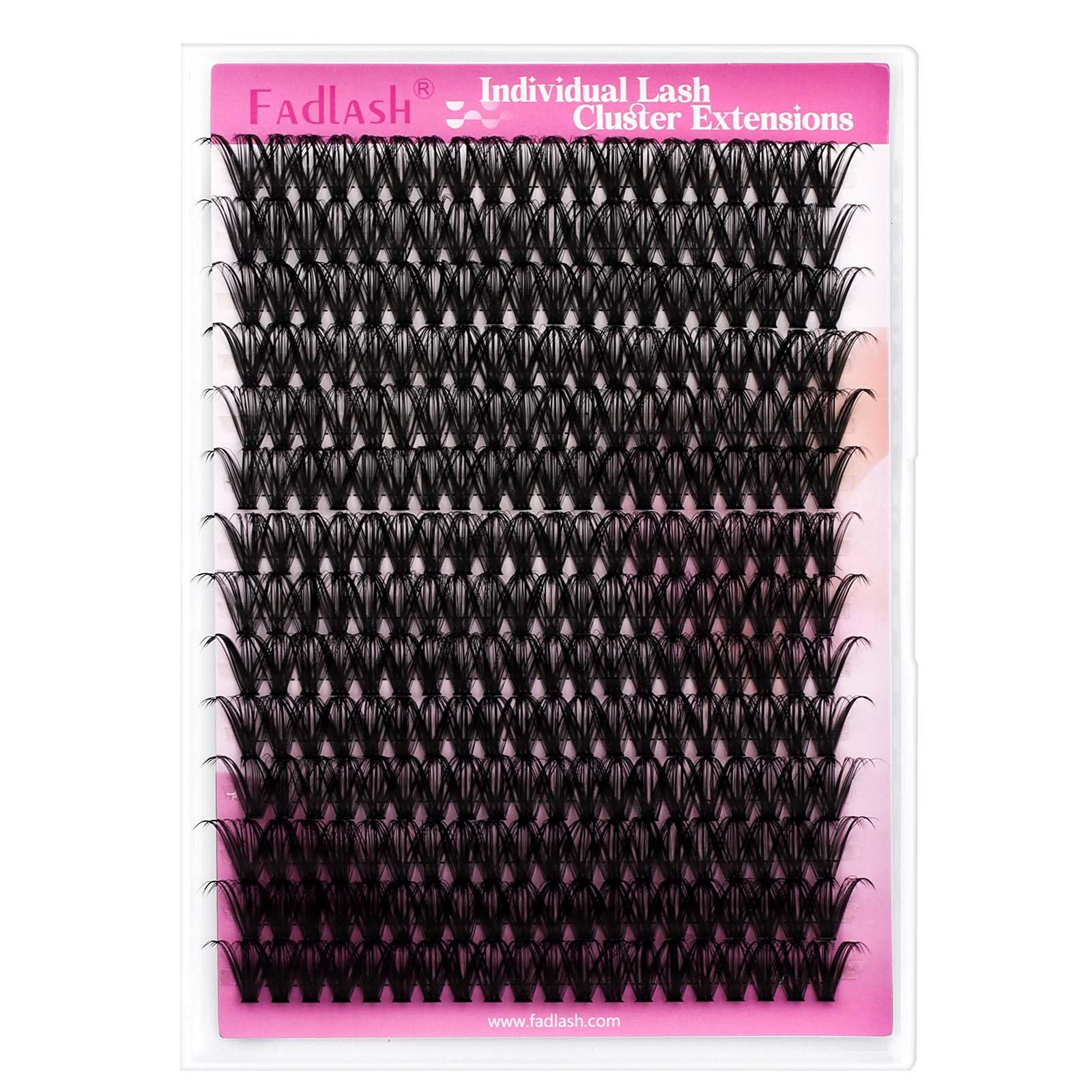 FADLASH 200pcs 0.07mm D Curl 16mm 40D Cluster Lashes DIY Eyelash Extensions — image 1