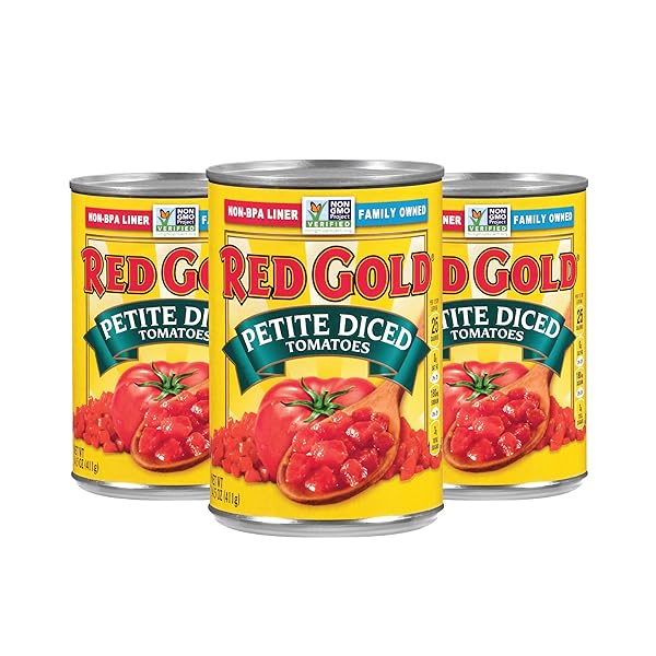RED GOLD PETITE DICED TOMATOES, 14.5 OUNCE
