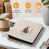 DazSpirit 1000-Pocket 6x4 Inch Linen Photo Album with Front Window view 2