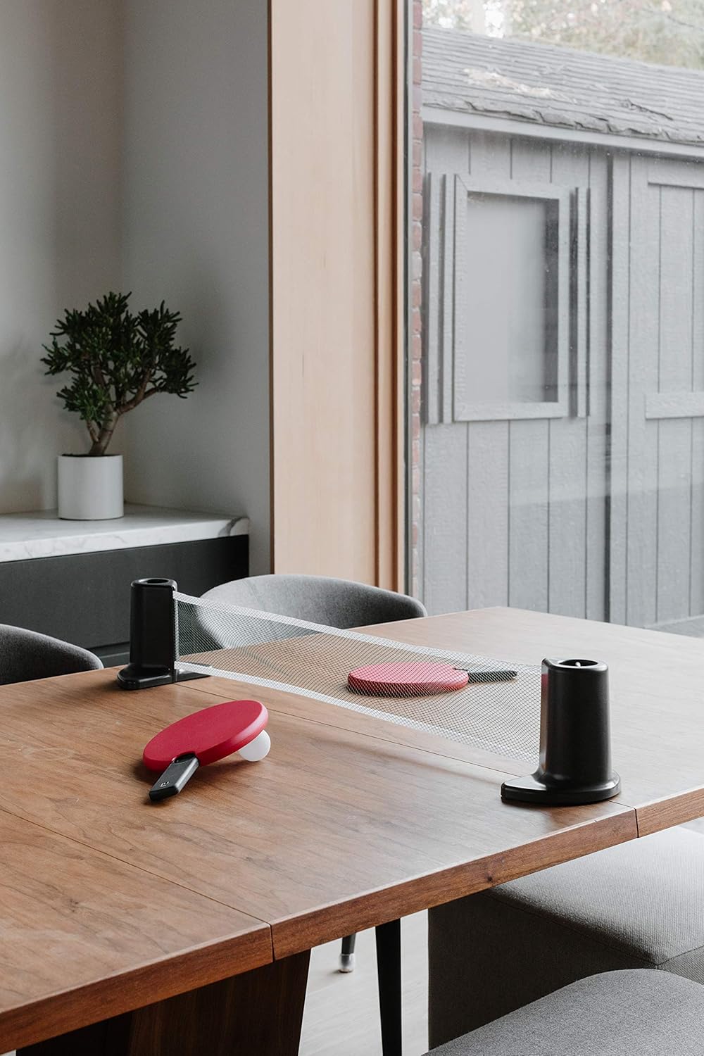 Pongo Table Tennis Set Red/Charcoal: Toys & Games