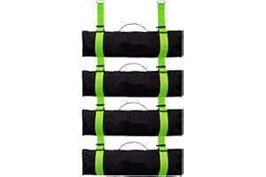 Paddychr Garage-Organization-Storage for-Camping-Chair,Wall Organizer Accessories Strap with Quick Release Buckles,Garage Must Haves Hanging Organizer Storage System 2 Pack(Green)