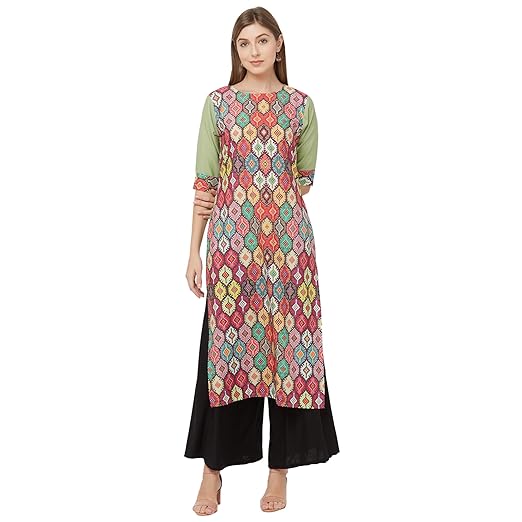Womens crepe Straight Kurta