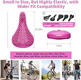 DAWAY S7 Gel Padded Bike Seat Cover Pink 11x7 Shock-Absorbing view 5