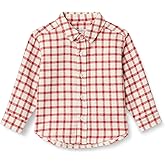 Amazon Essentials x Sofia Grainge Toddlers and Baby Boys' Button Down Plaid Flannel Shirt