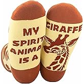 InnoBeta Giraffe Gifts for Women, Giraffe Socks for Women, One Size Crew Socks