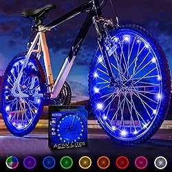 Activ Life Bike Lights, Blue, 2-Tire Pack LED