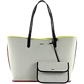 DKNY Women's Hallie Tote Bag, Black Multi, One Size