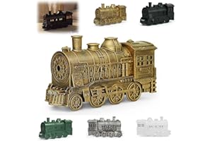 Train Humidifier with Essential Oil Diffuser, 300ml Retro Train-Shaped Cool Mist Humidifier with Remote Control, 2 Mist Modes