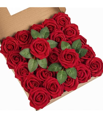 Ryvera Lot De 20 Têtes De Fleurs Artificielles - Décoration