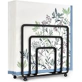 Napkin Holder for Table, Modern Metal Black Napkin Holders for Kitchen Dining Tables & Countertops, Paper Cocktail Napkins Ho