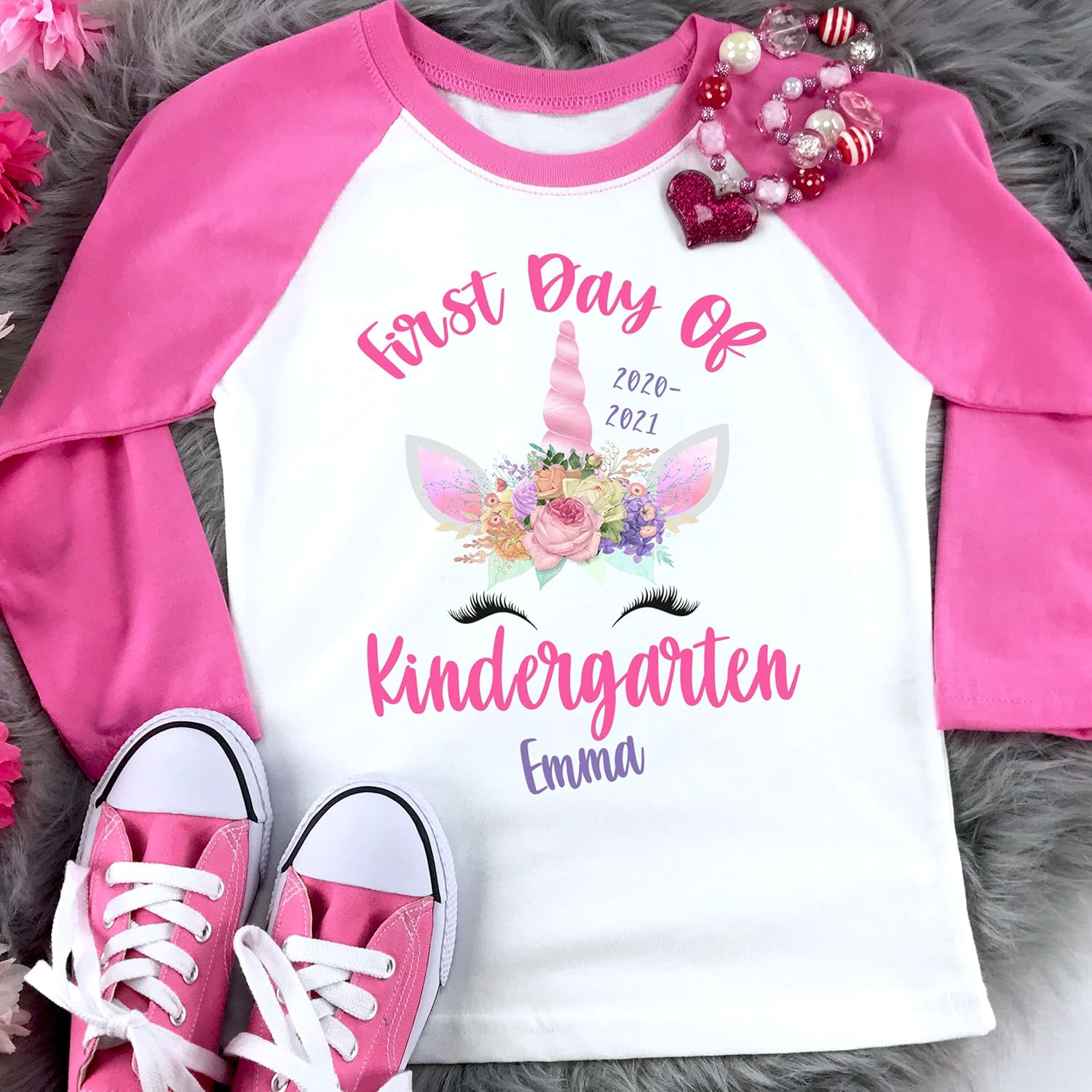 Amazon.com: First Day Of Kindergarten Shirt - Personalized Kindergarten