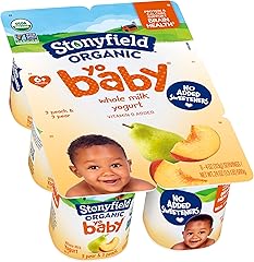 Stonyfield Farm Organic Peach Pear Yogurt, 6 pk, 4 oz each