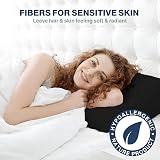 DN Pillow Cases 2 Pack Black 50x75cm Microfiber Envelope Closure view 6