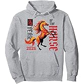 Japanese New Year 2026 Horse Happy Chinese New Year 2026 Pullover Hoodie