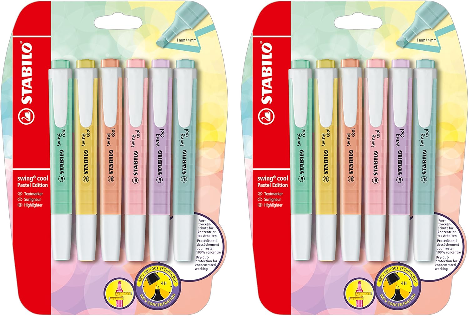 Estuche de 6 Marcadores swing cool Pastel Edition STABILO