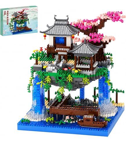 Amazon.com: CAXIMSY Cherry Blossom Bonsai Tree House Building