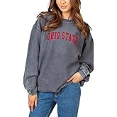 Chicka-d Women's Corded Crew, Charcoal, Large