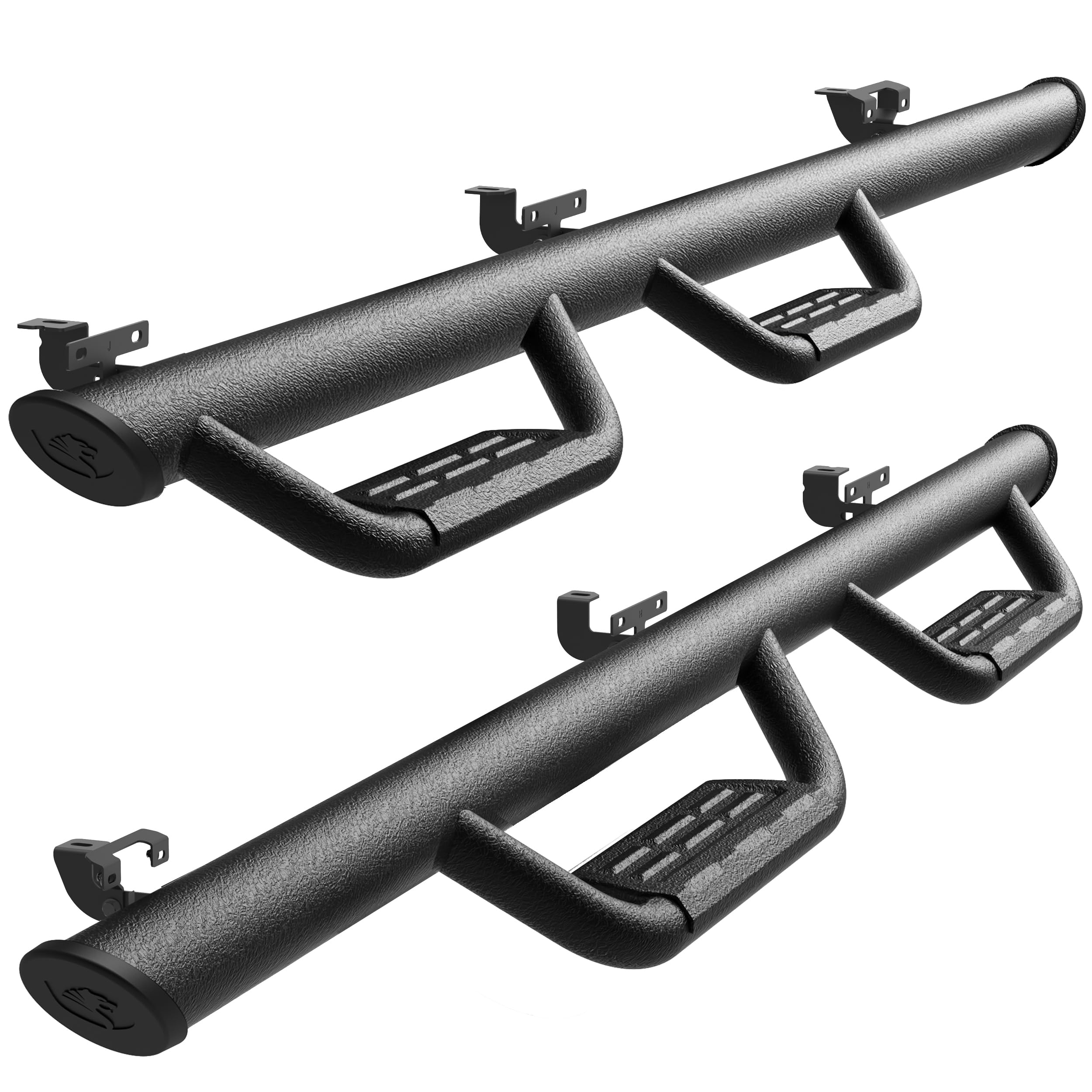 Photo 1 of Tyger Auto Tyger Access Running Boards Compatible with 2018-2025 Jeep Wrangler JL 4-Door (Not Fit JK) | TG-AS2J24007 | Textured Black Drop Step Rail