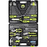 FASTPRO 225-Piece Home Repairing Tool Kit with Tool Box | Mechanics Hand Tool Set, 3/8" &amp; 1/4" SAE Socket and Wrench Set, For DIY, Home/Car Repair &amp; Maintenance