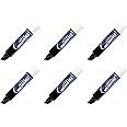 Marks-A-Lot Jumbo Chisel Tip Washable Marker, Black (24158), 6/Pack, Sold As 1 Pack