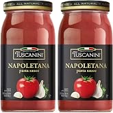 Tuscanini Napoletana Pasta Sauce 24.3oz (2 Pack) | Imported from Italy for that Authentic Italian Dinner Taste