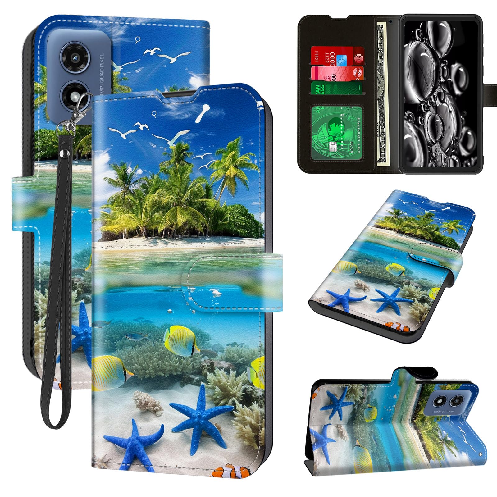 ACWDMKH for Motorola Moto G-Play-2024 Case Wallet