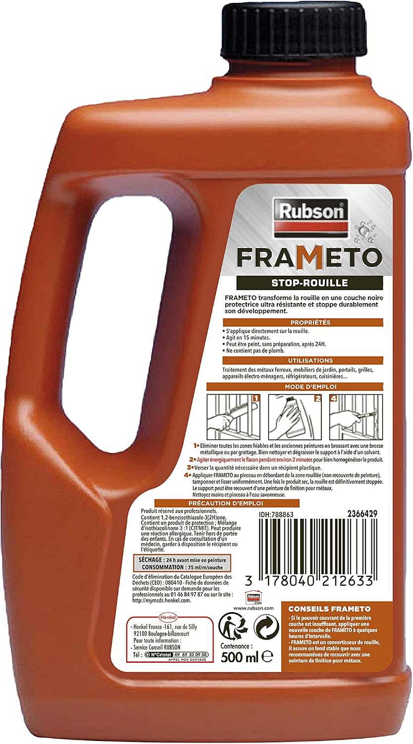 Rubson Frameto Rust Preventing Agent, 500 ml Bottle BigaMart — free download