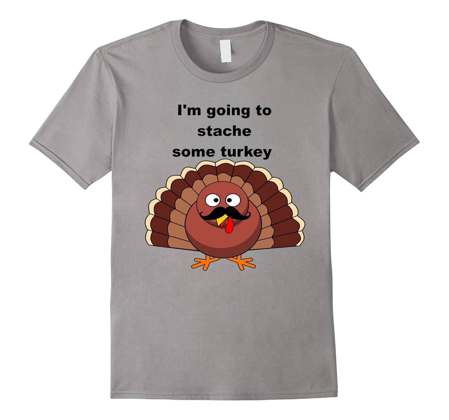 Stache some turkey mustache t shirt for Thanksgiving-ANZ