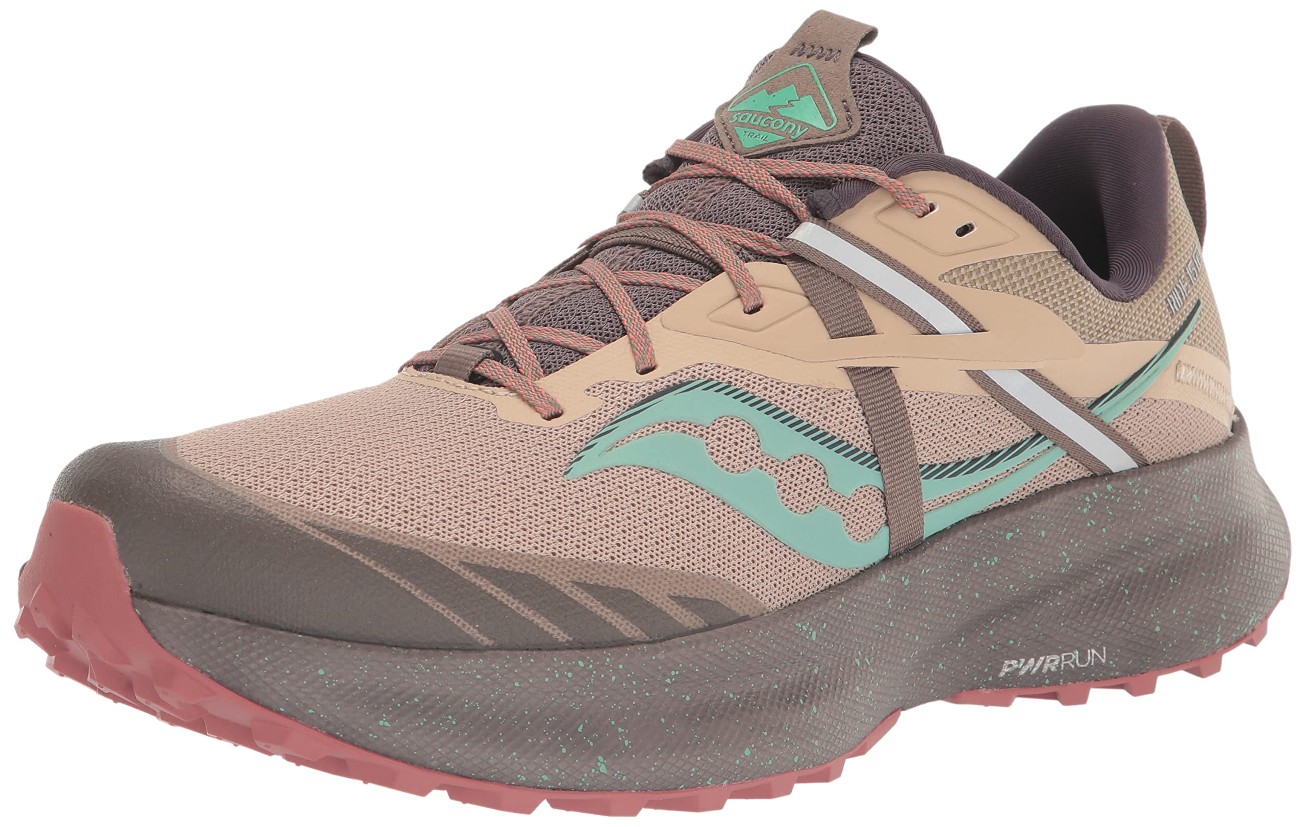 Saucony Women’s Ride 15 TR Hiking Shoe, Desert/SPRIG, 11.5