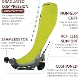Rymora Compression Socks for Women and Men Neon Yellow Large UK 10.5-13 EU 45-47 view 3