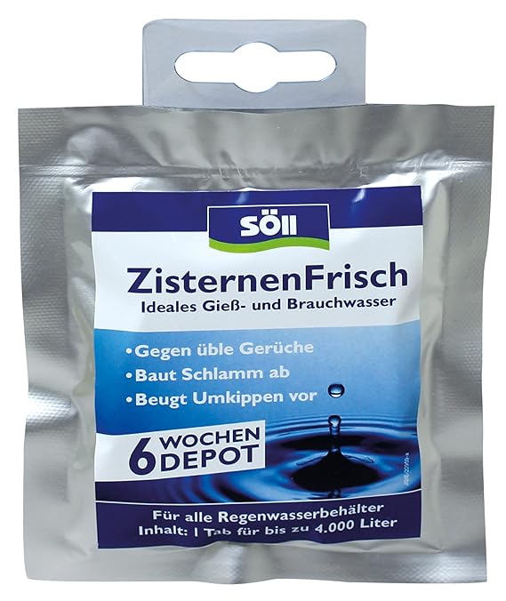 Söll 20961 ZisternenFrisch für die Wasseraufbereitung von Regenwassertonnen Pflegemittel, blau, 1.5 x 14.5 x 12.5 cm