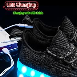 BosenHulu Light Up Shoes for Women Men USB Charging