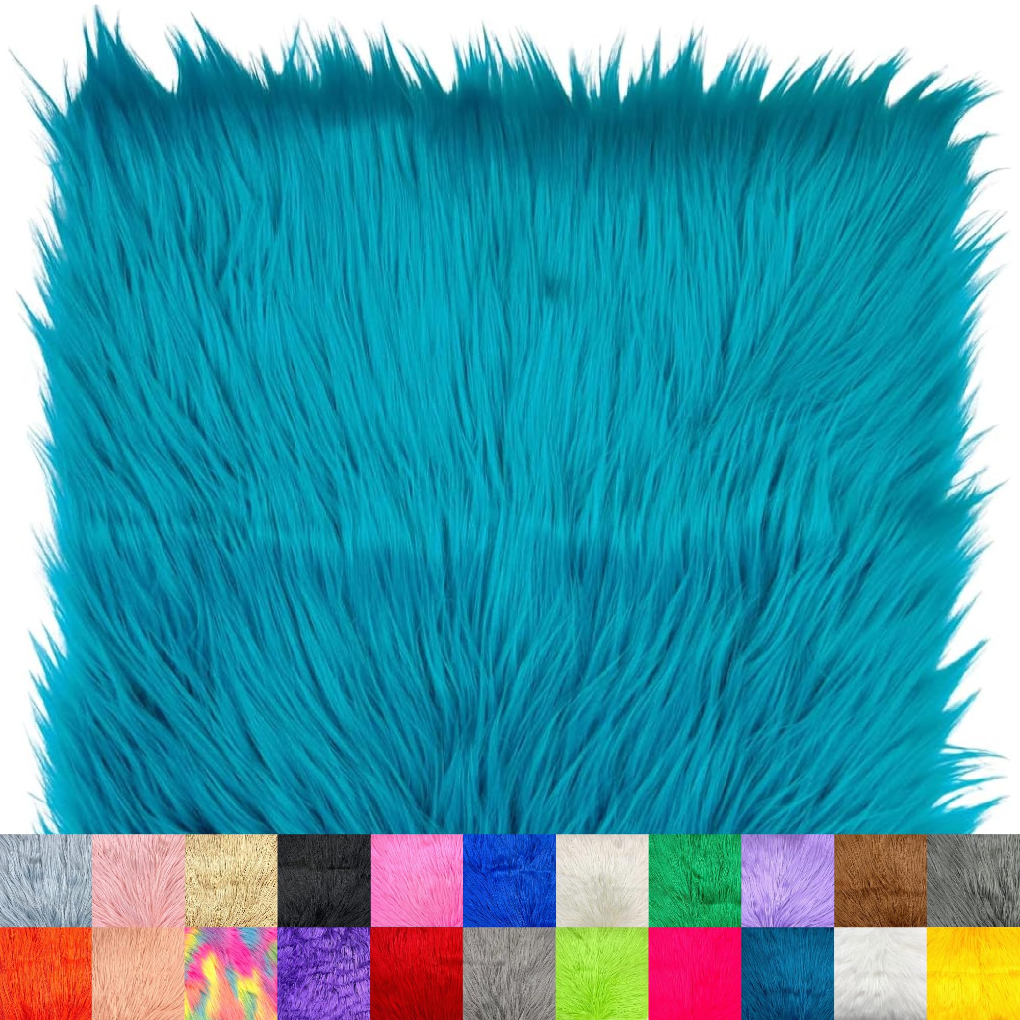 Ice Fabrics Faux Fur Fabric Squares - 20x20 Inches