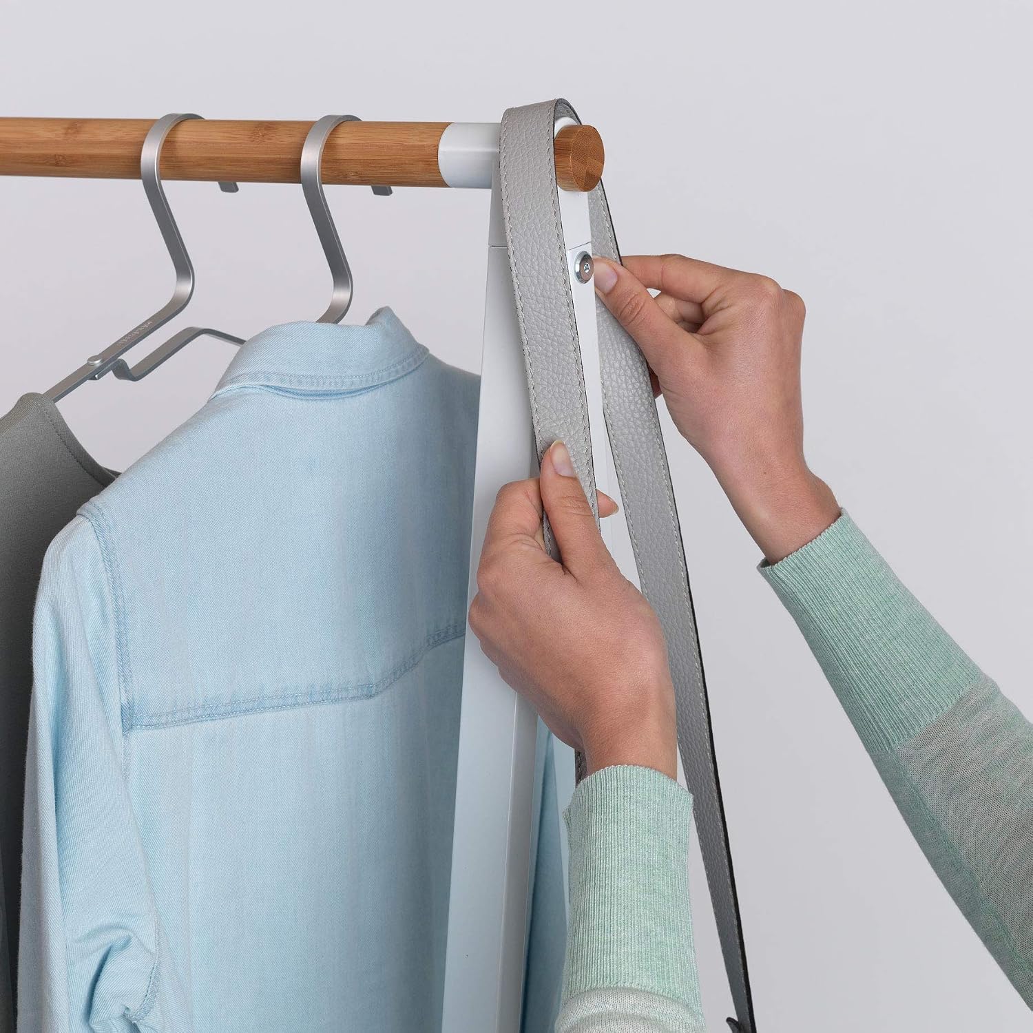 Brabantia, Linn Clothes Rack, Large, Multi-functional Hanging space, Airing or Drying Shelves, Hangs up to 28 Items - Image 5